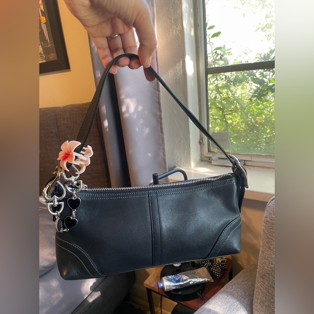 SOLD - Coach Hampton Demi Baguette Bag with Matching Wallet